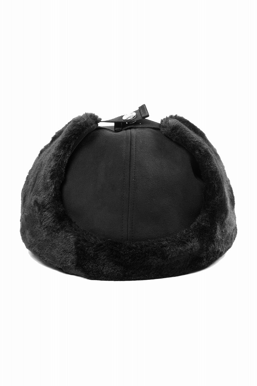 Load image into Gallery viewer, mastermind JAPAN FAUX FUR FLYING CAP (BLACK)