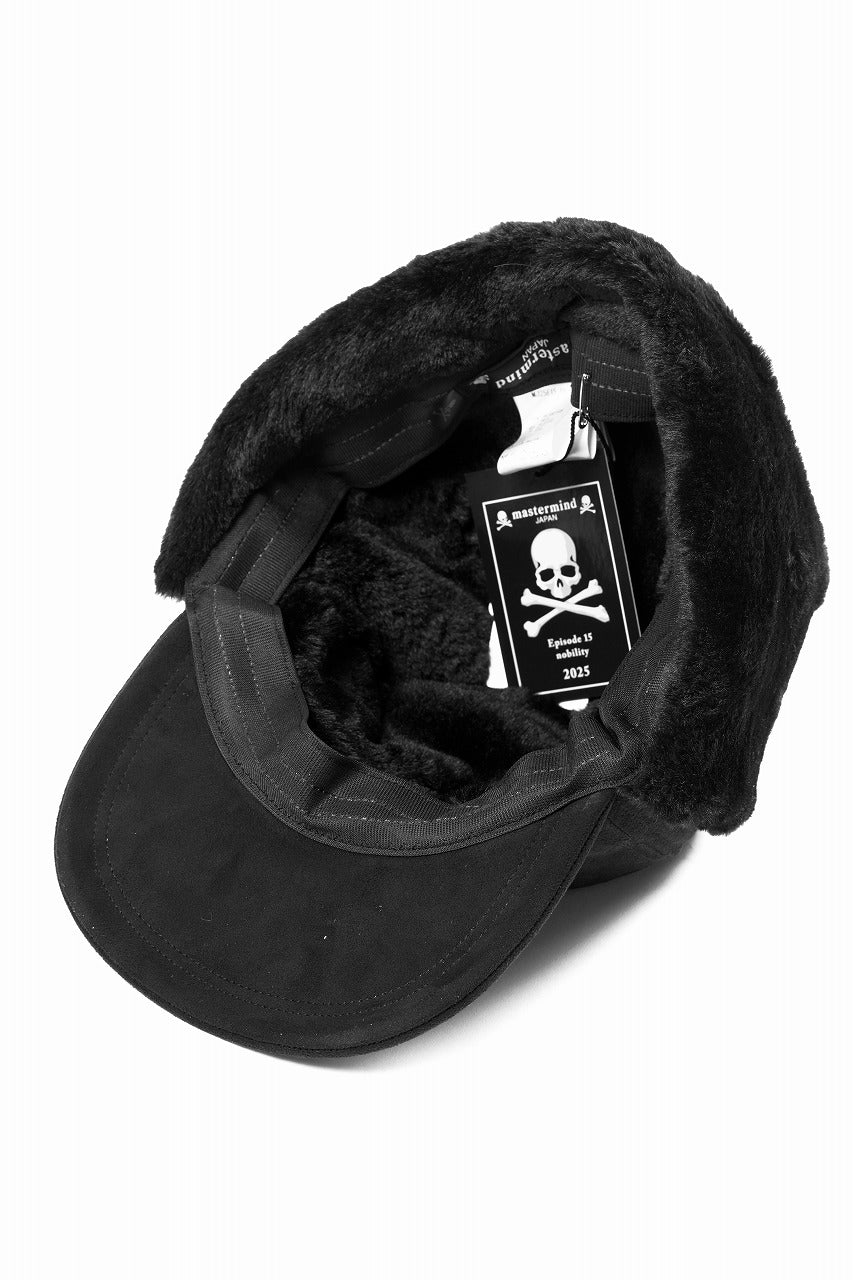 Load image into Gallery viewer, mastermind JAPAN FAUX FUR FLYING CAP (BLACK)