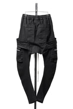 画像をギャラリービューアに読み込む, A.F ARTEFACT CARGO SAROUEL SKINNY PANTS / HI-STRETCH DENIM (BLACK)