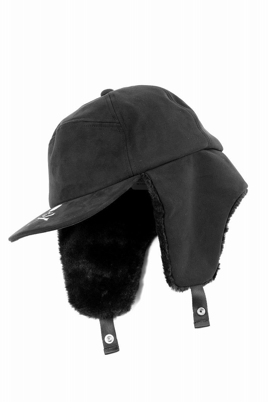 Load image into Gallery viewer, mastermind JAPAN FAUX FUR FLYING CAP (BLACK)