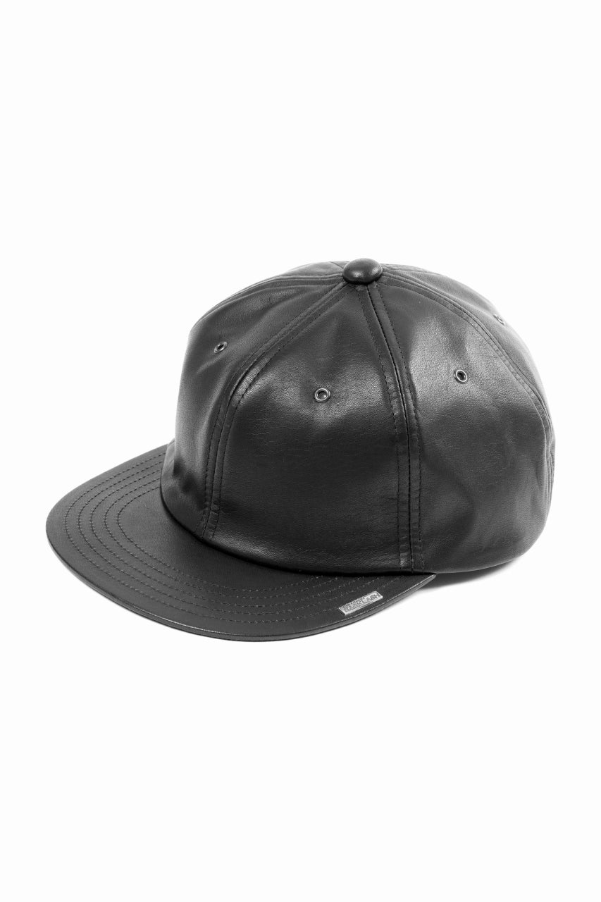 ISAMU KATAYAMA BACKLASH FLAT VISOR CAP / MONOCHROME LUXURY STEER (BLACK)