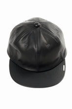画像をギャラリービューアに読み込む, ISAMU KATAYAMA BACKLASH FLAT VISOR CAP / MONOCHROME LUXURY STEER (BLACK)