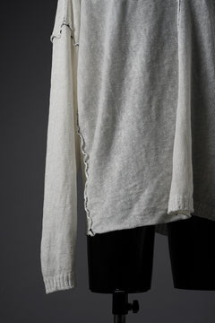 Load image into Gallery viewer, ISABEL BENENATO Linen Crew-Neck Sweater (WHITE)