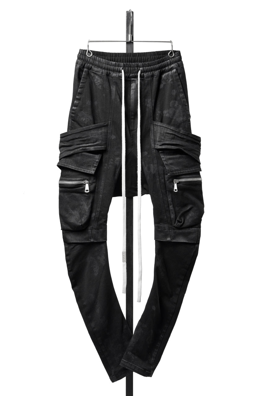 †*†様 タグ付きA.F ARTEFACT コーティングサルエルカーゴジョガーパ A.F ARTEFACT COATING CARGO SAROUEL SKINNY PANTS / HI-STRETCH DENIM