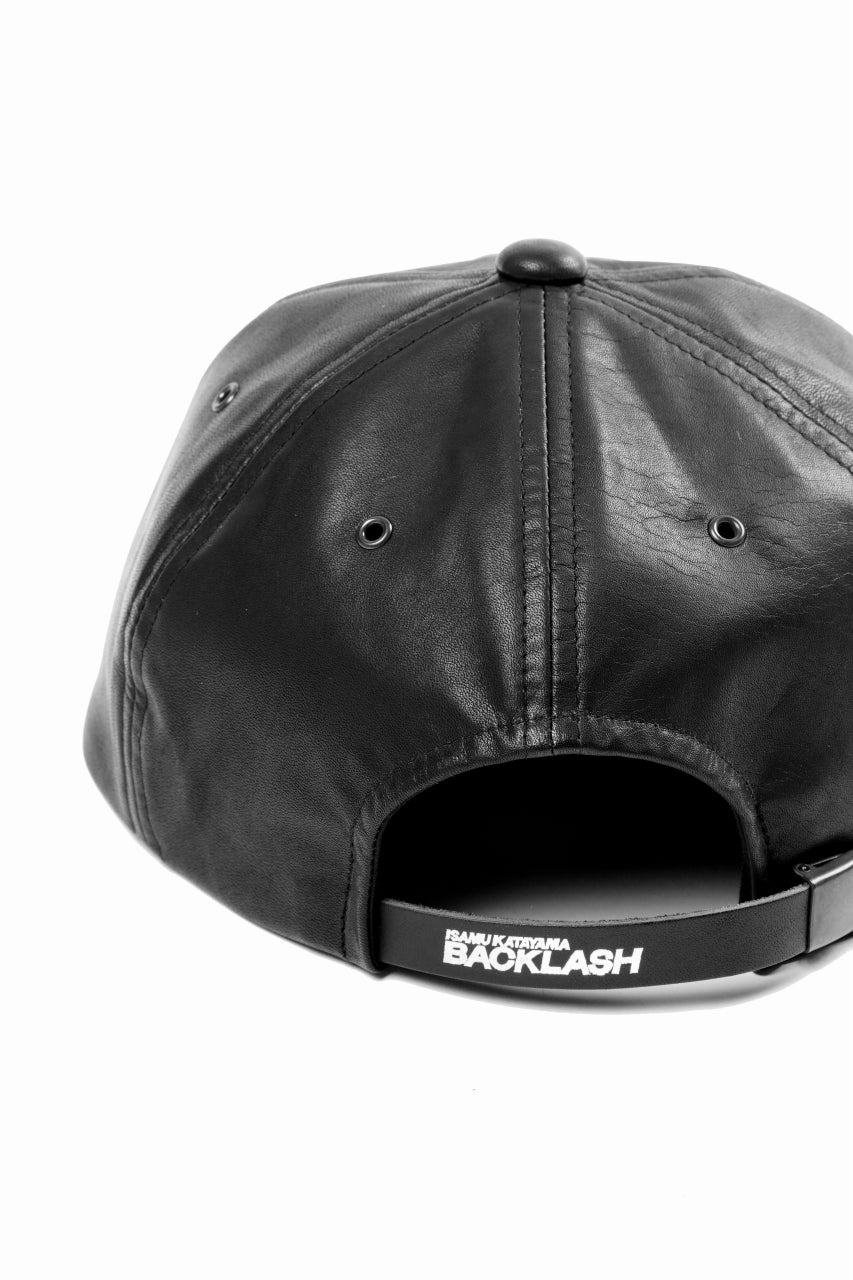 ISAMU KATAYAMA BACKLASH FLAT VISOR CAP / MONOCHROME LUXURY STEER (BLACK)