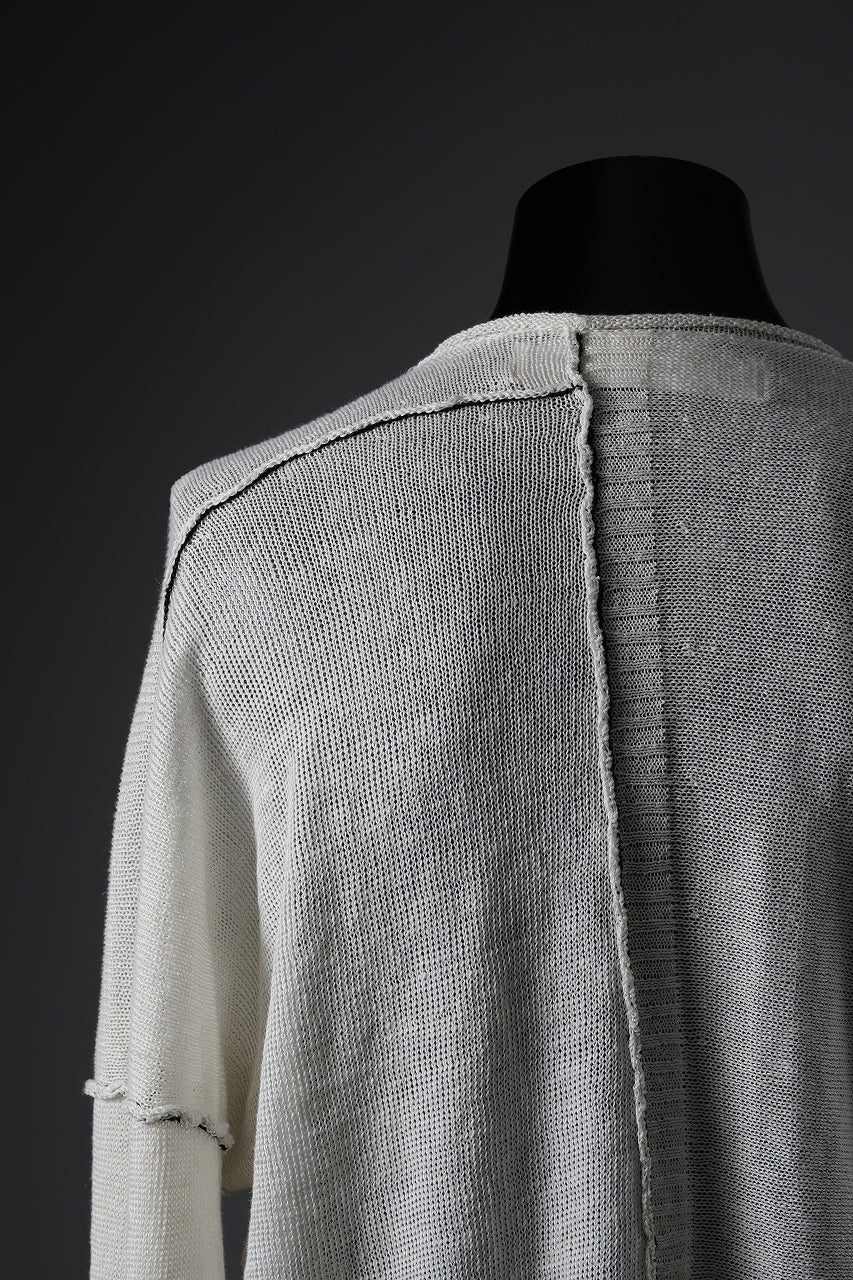 Load image into Gallery viewer, ISABEL BENENATO Linen Crew-Neck Sweater (WHITE)