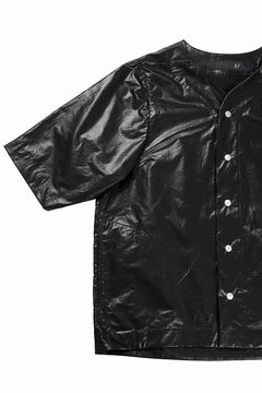 画像をギャラリービューアに読み込む, A.F ARTEFACT NO COLLAR SHIRT / COATING COTTON (BLACK)