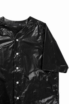画像をギャラリービューアに読み込む, A.F ARTEFACT NO COLLAR SHIRT / COATING COTTON (BLACK)
