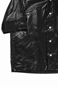 画像をギャラリービューアに読み込む, A.F ARTEFACT NO COLLAR SHIRT / COATING COTTON (BLACK)