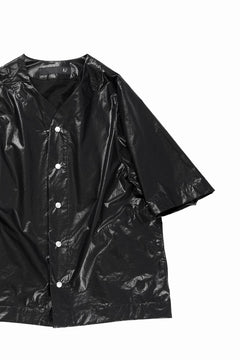 画像をギャラリービューアに読み込む, A.F ARTEFACT NO COLLAR SHIRT / COATING COTTON (BLACK)