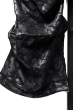 Load image into Gallery viewer, A.F ARTEFACT CARGO TUCK WIDE PANTS / MOTTLED COATED SWEAT (BLACK)