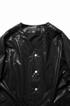 画像をギャラリービューアに読み込む, A.F ARTEFACT NO COLLAR SHIRT / COATING COTTON (BLACK)