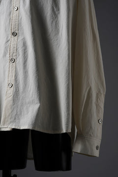 Load image into Gallery viewer, A.F ARTEFACT STAND COLLAR SHIRT / SOFT POPLIN (CREAM)