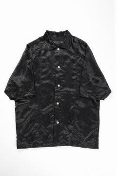 画像をギャラリービューアに読み込む, A.F ARTEFACT SATIN HALF SLEEVE SHIRT (BLACK)