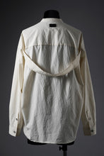 Load image into Gallery viewer, A.F ARTEFACT STAND COLLAR SHIRT / SOFT POPLIN (CREAM)