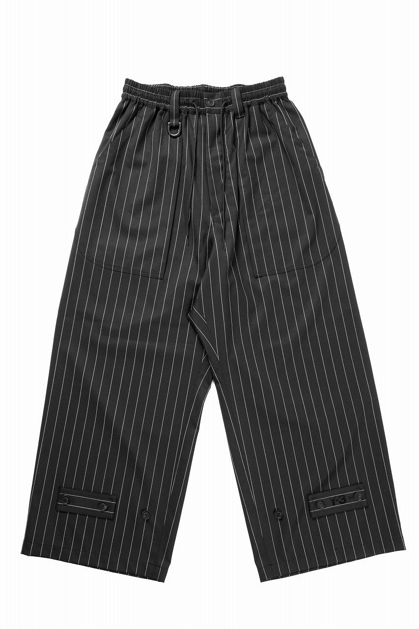 Y-3 Yohji Yamamoto PS REFIND WIDE LEG PANTS (BLACK / CHALK PEARL