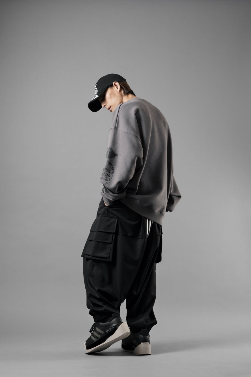 画像をギャラリービューアに読み込む, Y-3 Yohji Yamamoto GRAPHIC CREW SWEAT (GREY)