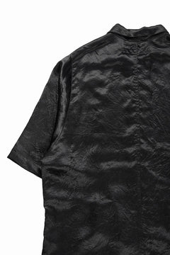 画像をギャラリービューアに読み込む, A.F ARTEFACT SATIN HALF SLEEVE SHIRT (BLACK)