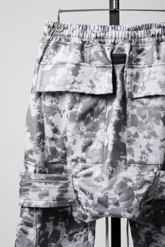 Load image into Gallery viewer, A.F ARTEFACT BELT CARGO SARROUEL JOGGER / MOTTLED COATED SWEAT (LIGHT GREY)