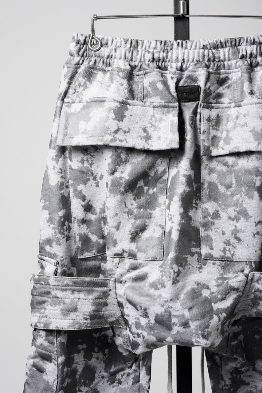 Load image into Gallery viewer, A.F ARTEFACT BELT CARGO SARROUEL JOGGER / MOTTLED COATED SWEAT (LIGHT GREY)