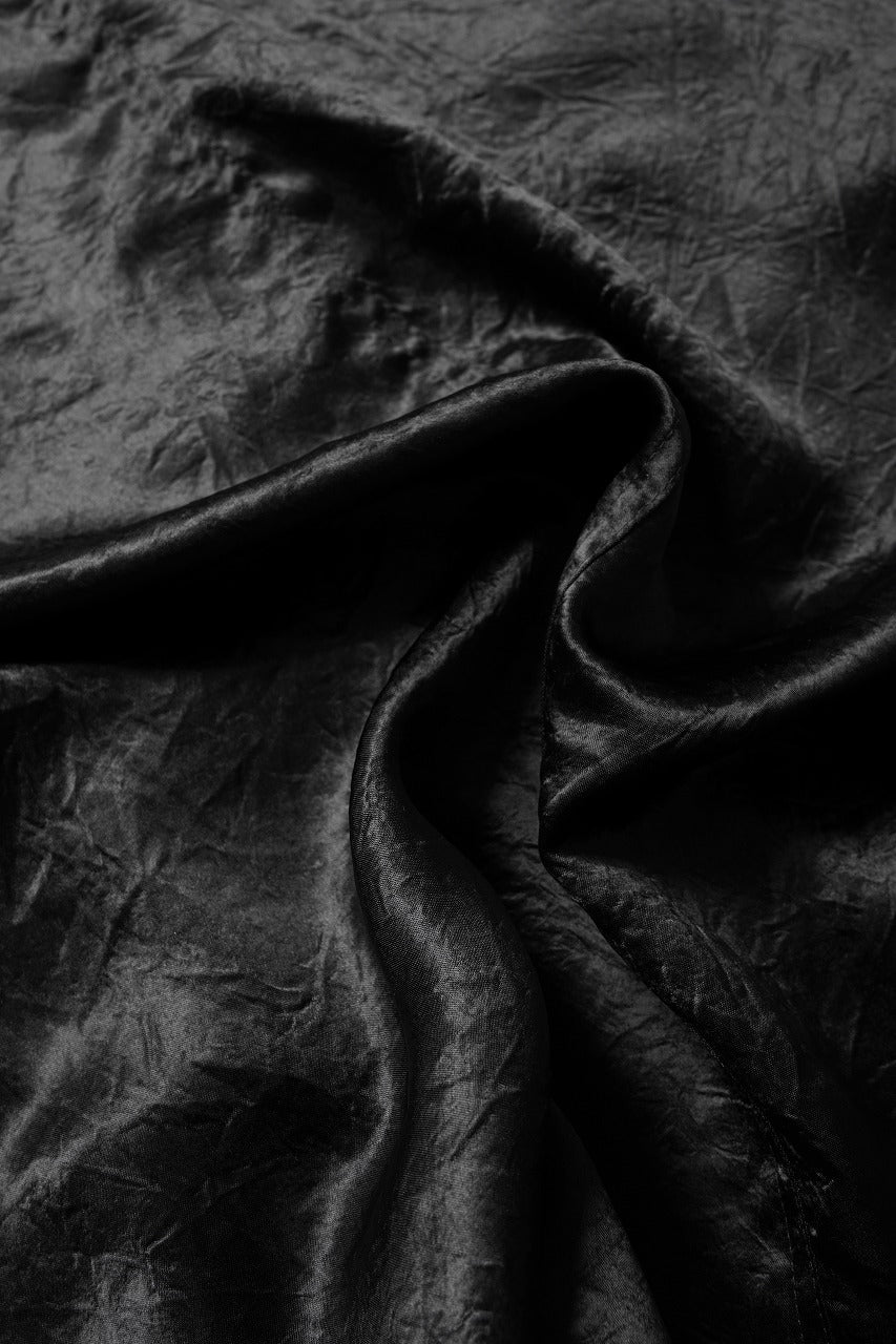 画像をギャラリービューアに読み込む, A.F ARTEFACT SATIN HALF SLEEVE SHIRT (BLACK)