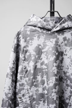 Load image into Gallery viewer, A.F ARTEFACT CARGO HOODIE PULLOVER / MOTTLED COATED SWEAT (LIGHT GREY)