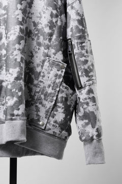 Load image into Gallery viewer, A.F ARTEFACT CARGO HOODIE PULLOVER / MOTTLED COATED SWEAT (LIGHT GREY)