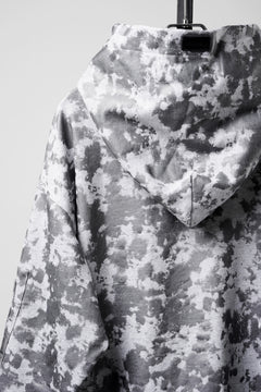 Load image into Gallery viewer, A.F ARTEFACT CARGO HOODIE PULLOVER / MOTTLED COATED SWEAT (LIGHT GREY)