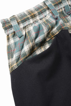 Load image into Gallery viewer, 【SAMPLE SALE】A.F ARTEFACT DOUBLE KNEE PAINTER PANTS / COMBI FABRICS (BLACK)