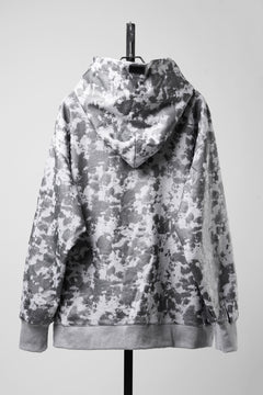 Load image into Gallery viewer, A.F ARTEFACT CARGO HOODIE PULLOVER / MOTTLED COATED SWEAT (LIGHT GREY)