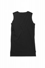 Load image into Gallery viewer, kujaku linen cotton jersey sleeve-less tops / K-154 (black)