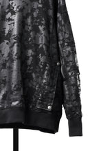Load image into Gallery viewer, A.F ARTEFACT CARGO HOODIE PULLOVER / MOTTLED COATED SWEAT (BLACK)
