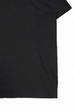 画像をギャラリービューアに読み込む, kujaku linen cotton jersey rawedge tops / K-875 (black)