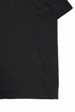 画像をギャラリービューアに読み込む, kujaku linen cotton jersey rawedge tops / K-875 (black)