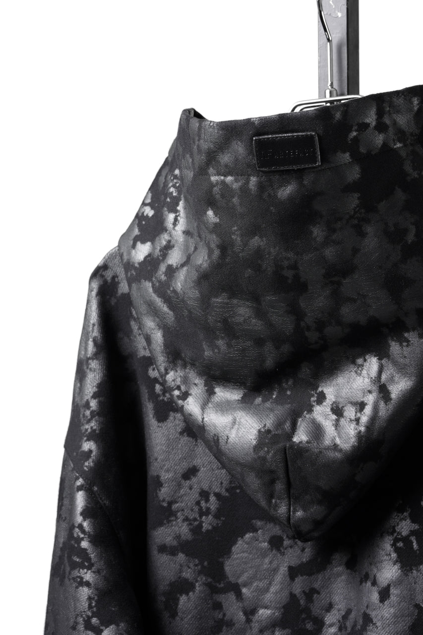 Load image into Gallery viewer, A.F ARTEFACT CARGO HOODIE PULLOVER / MOTTLED COATED SWEAT (BLACK)