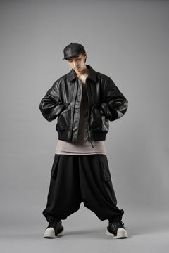 画像をギャラリービューアに読み込む, Y-3 Yohji Yamamoto REFINED WOOL SAROUEL CARGO PANTS (BLACK)