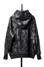 Load image into Gallery viewer, A.F ARTEFACT CARGO HOODIE PULLOVER / MOTTLED COATED SWEAT (BLACK)
