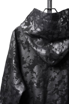 Load image into Gallery viewer, A.F ARTEFACT CARGO HOODIE PULLOVER / MOTTLED COATED SWEAT (BLACK)