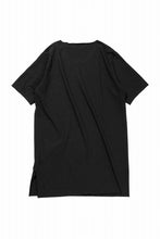 画像をギャラリービューアに読み込む, kujaku linen cotton jersey rawedge tops / K-875 (black)