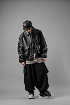 画像をギャラリービューアに読み込む, Y-3 Yohji Yamamoto REFINED WOOL SAROUEL CARGO PANTS (BLACK)
