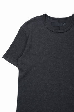 画像をギャラリービューアに読み込む, A.F ARTEFACT REGULAR FIT S/S TOP / WAFFLE KNIT JERSEY (CHARCOAL)