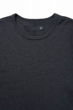 画像をギャラリービューアに読み込む, A.F ARTEFACT REGULAR FIT S/S TOP / WAFFLE KNIT JERSEY (CHARCOAL)