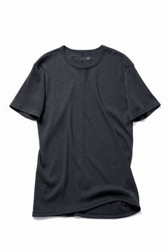 画像をギャラリービューアに読み込む, A.F ARTEFACT REGULAR FIT S/S TOP / WAFFLE KNIT JERSEY (CHARCOAL)