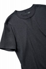 画像をギャラリービューアに読み込む, A.F ARTEFACT REGULAR FIT S/S TOP / WAFFLE KNIT JERSEY (CHARCOAL)
