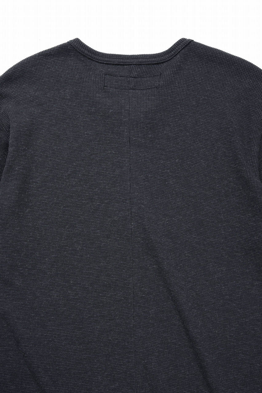 画像をギャラリービューアに読み込む, A.F ARTEFACT REGULAR FIT S/S TOP / WAFFLE KNIT JERSEY (CHARCOAL)