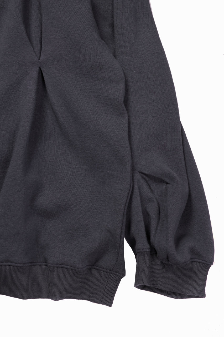 SAMPLE SALE】A.F ARTEFACT BOMBER HEAT® TUCK CREW TOPS (DARK GREY