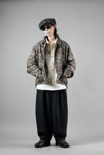 画像をギャラリービューアに読み込む, KLASICA "IRWELL" CURVED ARM BUTTON BLOUSON / BACK JACQUARD HOUND TOOTH CAMO (FOREST)