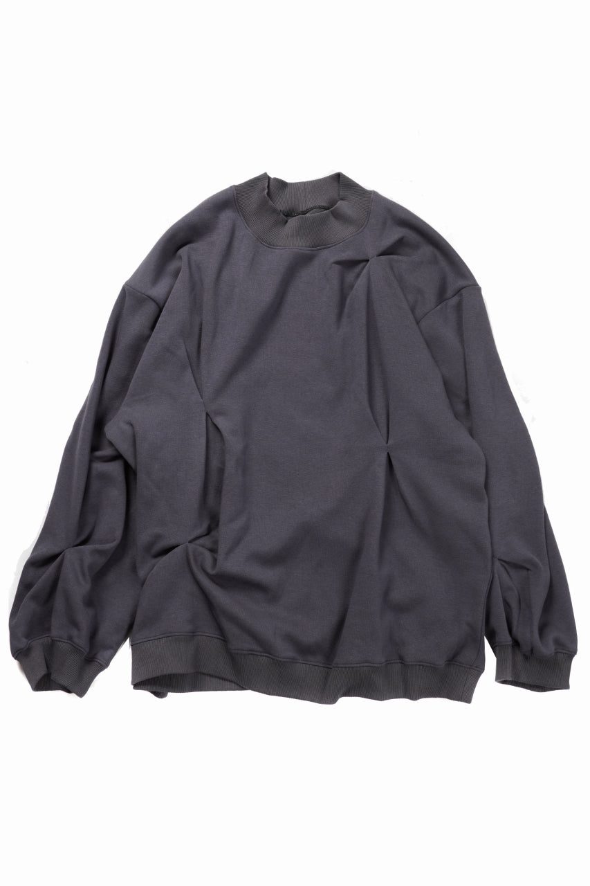 SAMPLE SALE】A.F ARTEFACT BOMBER HEAT® TUCK CREW TOPS (DARK GREY