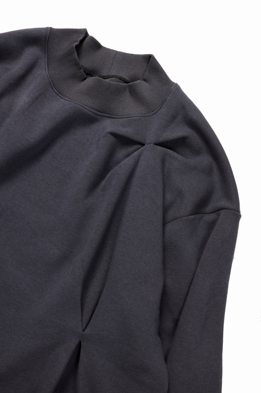 SAMPLE SALE】A.F ARTEFACT BOMBER HEAT® TUCK CREW TOPS (DARK GREY