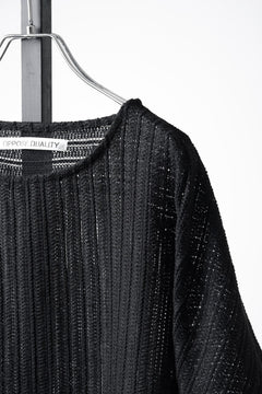 Load image into Gallery viewer, OPPOSE DUALITY exclusive HALF SLEEVE T-SHIRTS WAVE / RUSSELL KNIT JERSEY (BLACK)